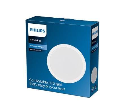 Paviršinė LED panelė lubų Philips Meson, 4000K, LED, baltas