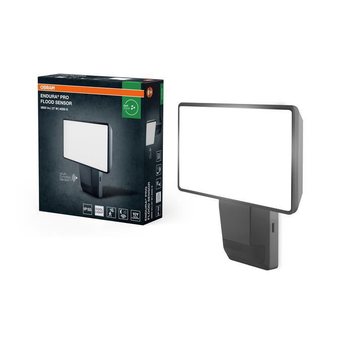PROJEKTOR ZEWNĘTRZNY LED CZUJNIK 27W IP55 3000LM