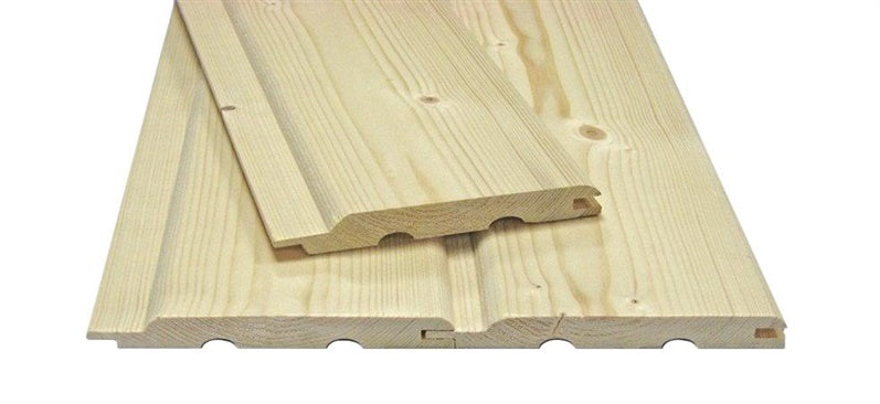 Deska elewacyjna wewnętrzna Soft-Line, 12x120x3000 mm, klasa AB, świerk