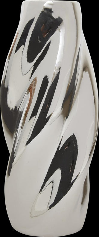 Vaza Atmosphera Twisted 210138, 28 cm, sidabro