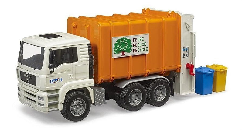 Žaislinė šiukšliavežė Bruder GARBAGE TRUCK 4080202-2696
