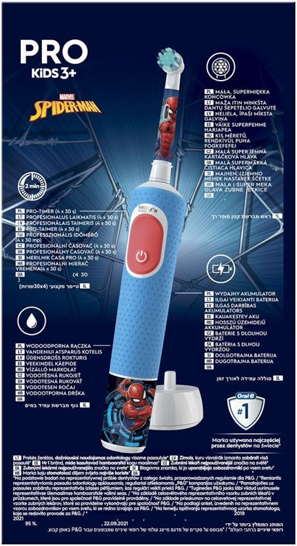 Elektryczna szczoteczka do zębów Braun D103.413.2K Vitality PRO Kids