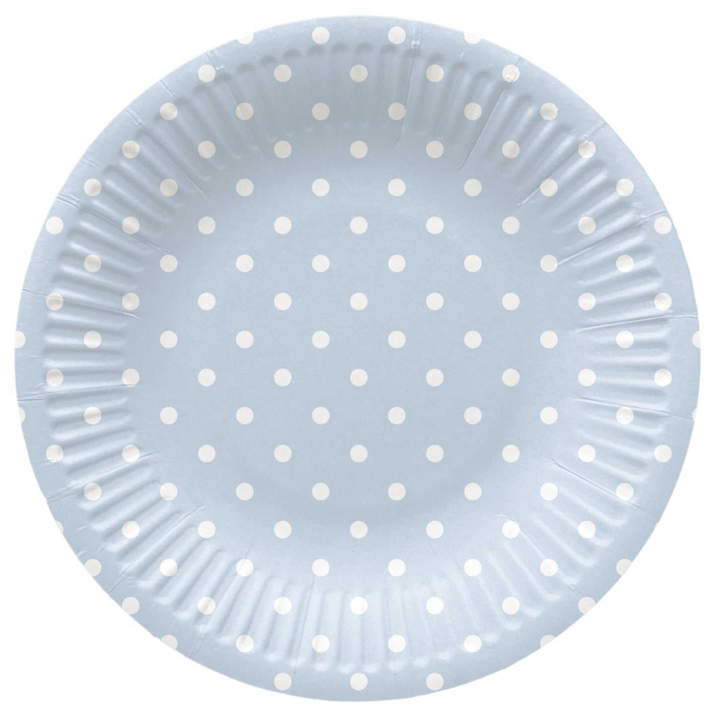 Vienkartinės lėkštės PAW Blue Dots, Ø 18 cm, 8 vnt.