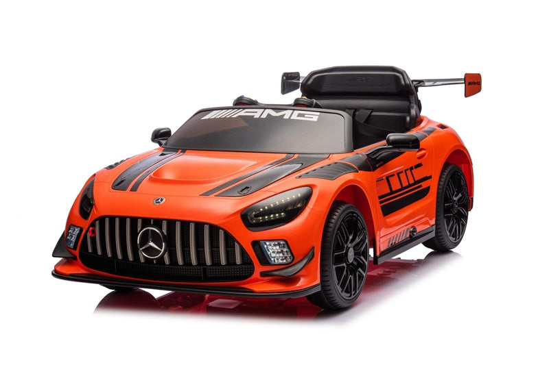 Dziecięcy samochód elektryczny Mercedes AMG GT3, czarno-pomarańczowy