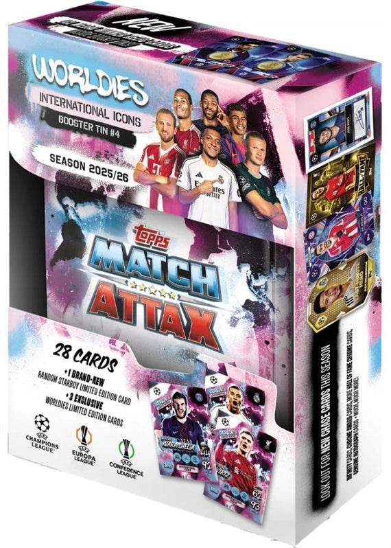 Kolekcinės kortelės Topps Match Attax Worldies 2026