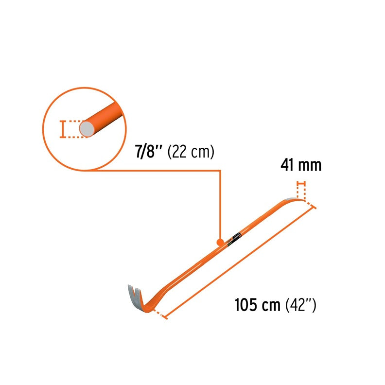Laužtuvas-viniatraukis Truper Expert®, 1050 mm x 22 mm