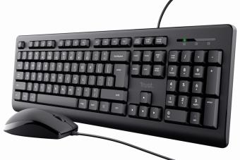 Zestaw klawiatura i mysz Trust Primo, EN, czarny