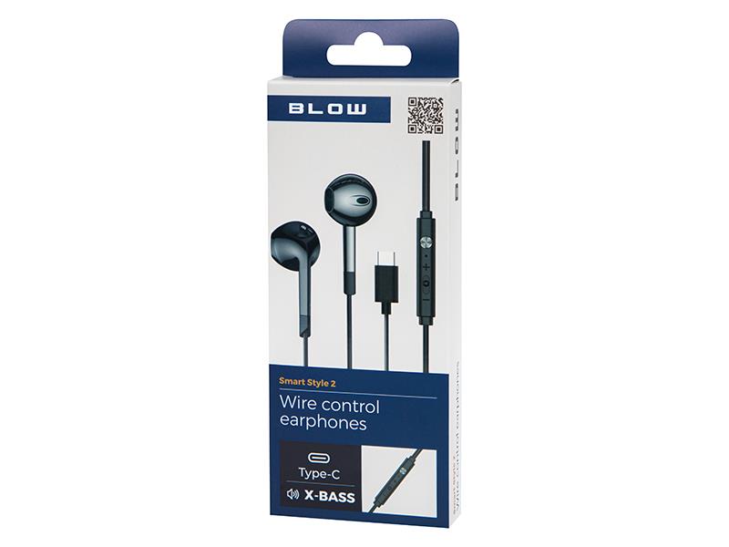 SŁUCHAWKI BLOW B-17 CZARNE USB-C