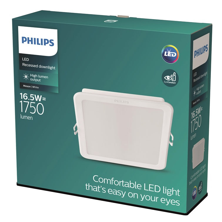 Oprawa wpuszczana Philips MESON, 16.5W, 4000°K, LED