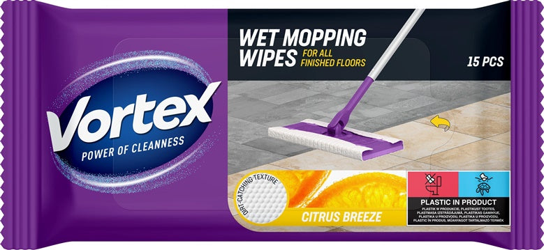 ŠLUOSTĖ DRĖG VORTEX CITRUS BREEZE 15VNT