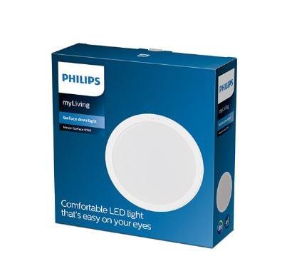 Paviršinė LED panelė lubų Philips Meson, 3000K, LED, baltas