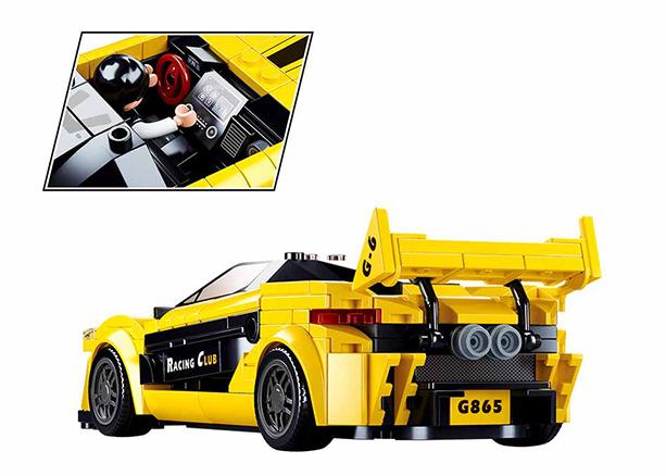 Konstruktorius Sluban Super car Yellow M38-B0956, plastikas