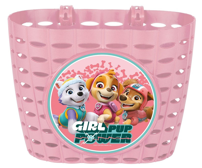 Koszyk rowerowy Paw Patrol, różowy