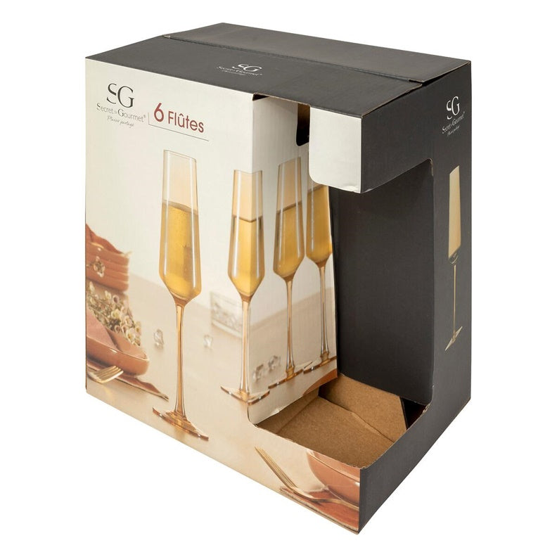 Zestaw kieliszków do szampana Secret de Gourmet, 0.16 l, 6 szt.