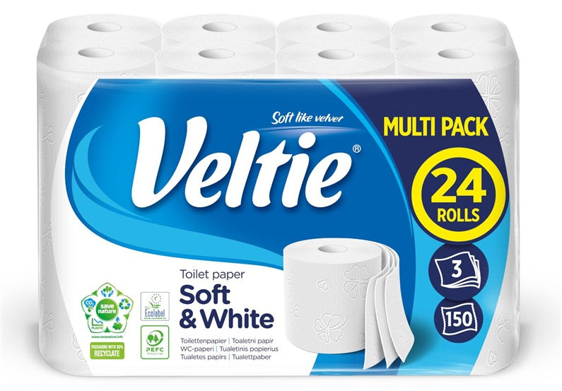 POPIER TUALET VELTIE SOFT&WHITE 24RUL