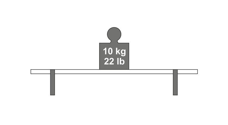 Wspornik półki Dolle Lip, 260x130 mm, czarny