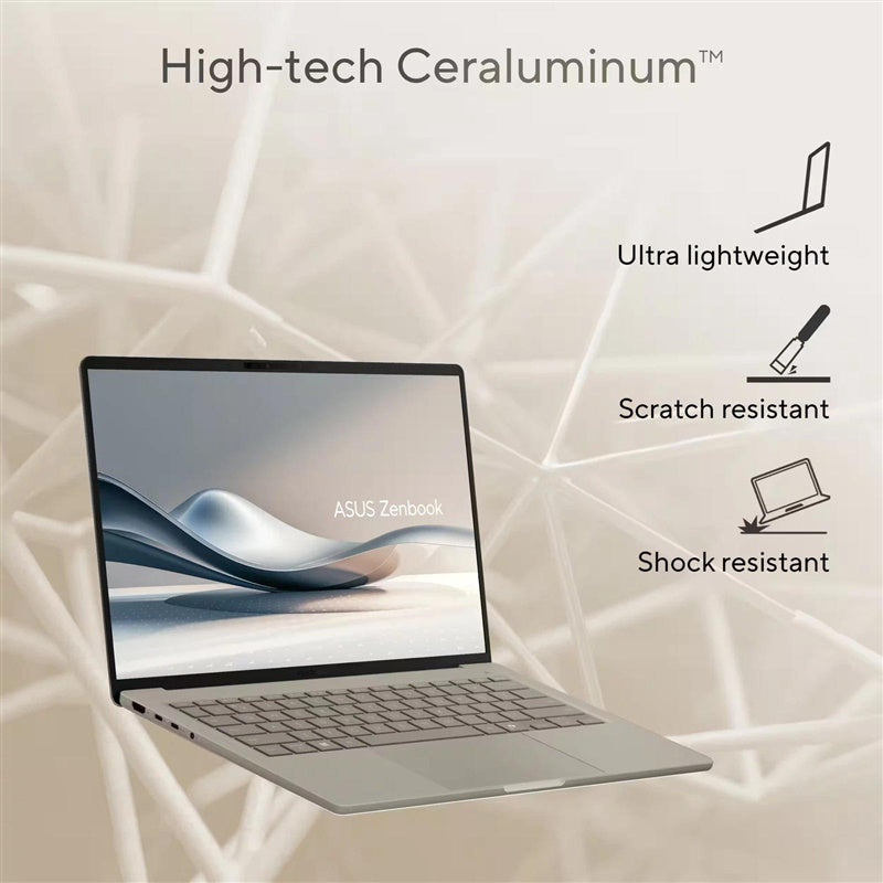 Kompiuteris Asus Zenbook A14 SnpX Plus 16/512GB 14"