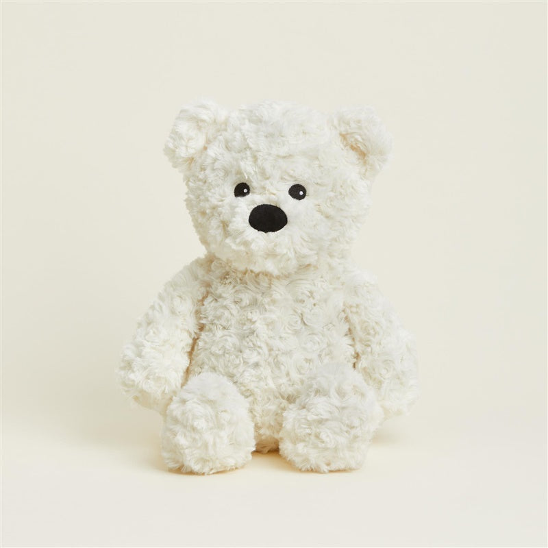 Pluszowa zabawka Warmies - Curly Bear, biała, 33 cm