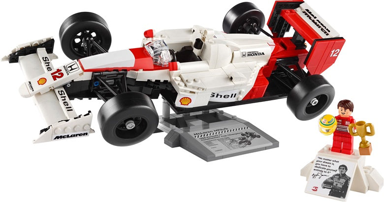 Konstruktorius LEGO Icons McLaren MP4/4 ir Ayrton Senna