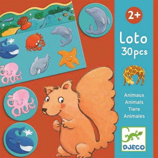 Stalo žaidimas Djeco Lotto Animals DJ08120, EN