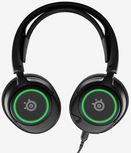 Przewodowe słuchawki gamingowe Steelseries Arctis Nova 3, czarne