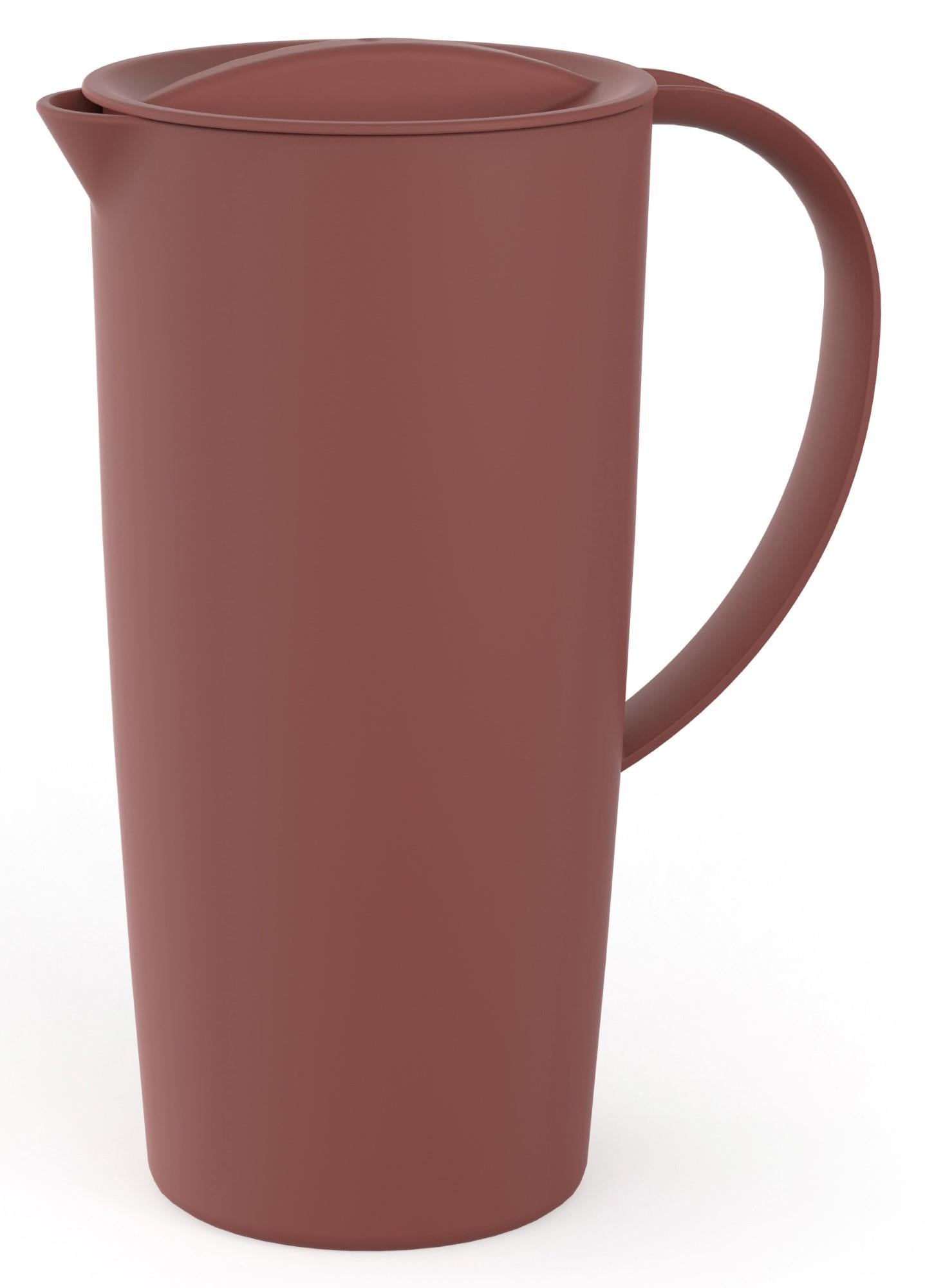Plastikinis ąsotis, 1200 ml, plastikas, raudona