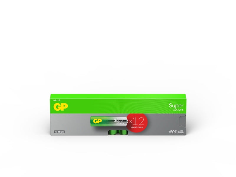 Baterie GP SUPER ALKALINE AA/LR06, 1,5V, 12 szt.