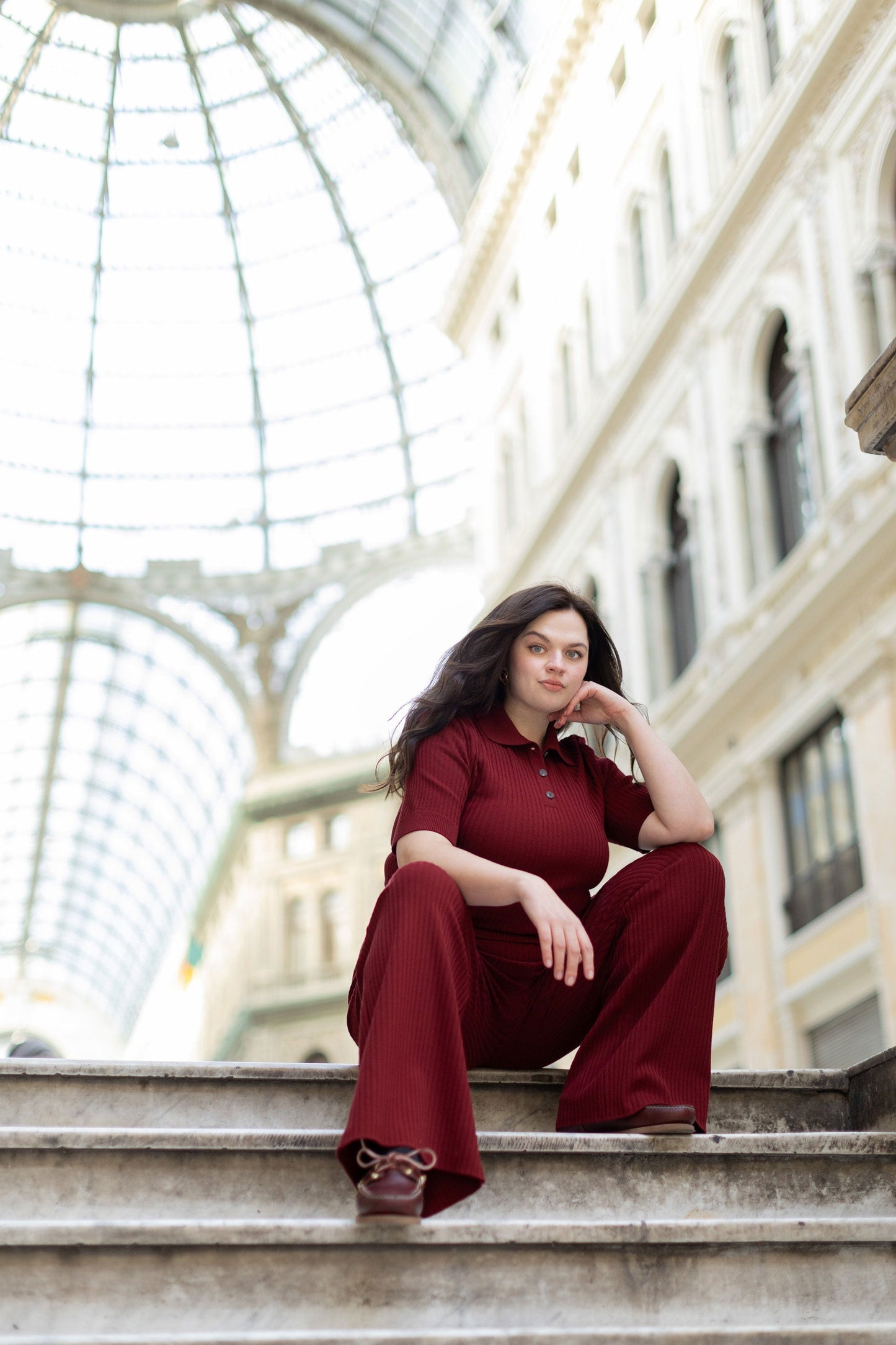 Madonna Poloshirt Burgund