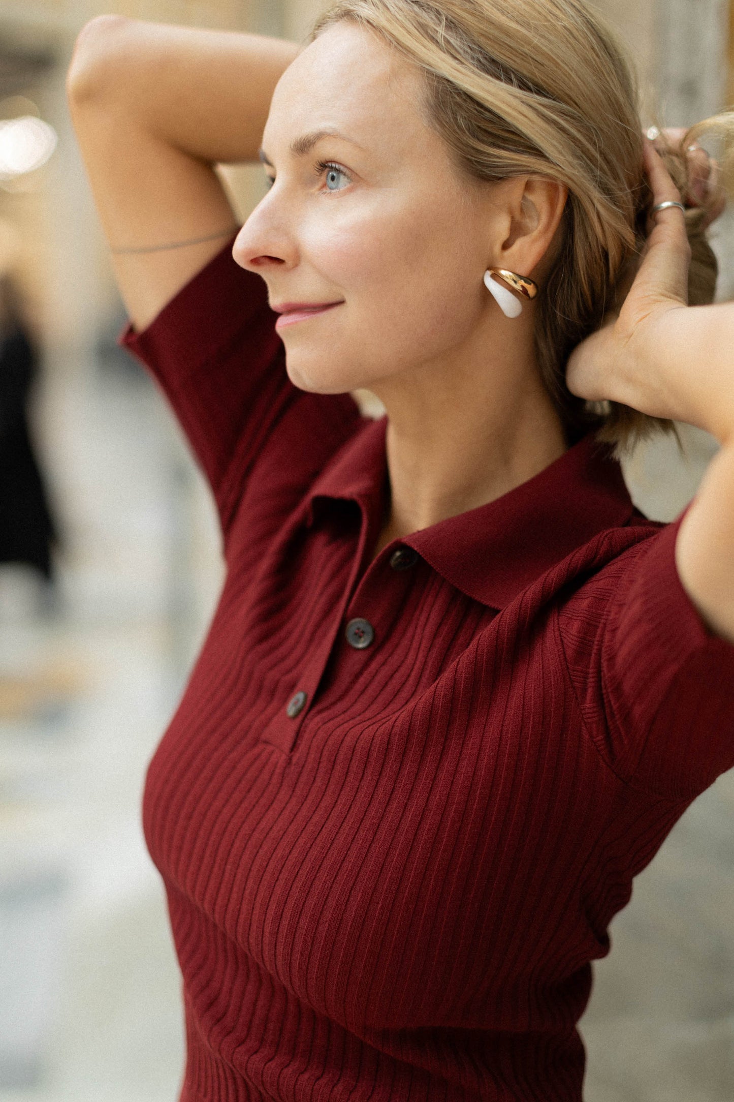 Madonna Poloshirt Burgund