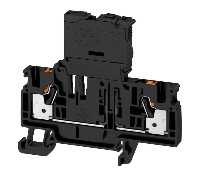 2429860000 AFS 4 2C BK Sicherungsklemme PUSH IN 4mm² 250V 6,3A, schwarz