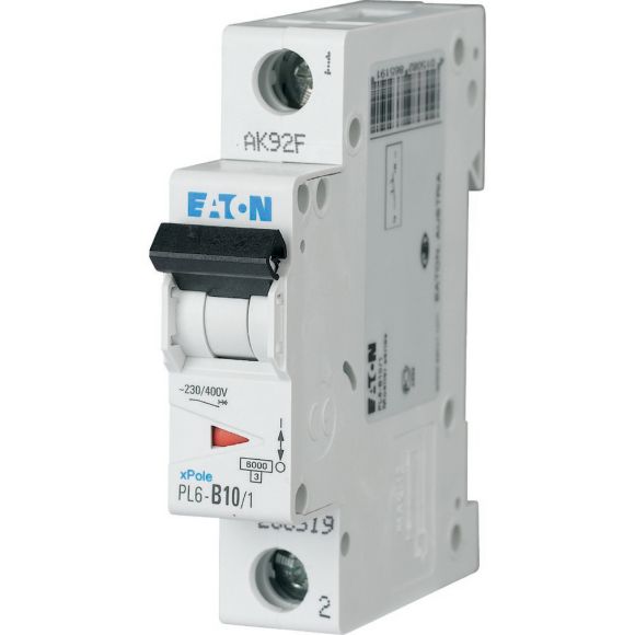 286531 Eaton PL6-C10/1 Miniature circuit breaker 1P C10A 6kA
