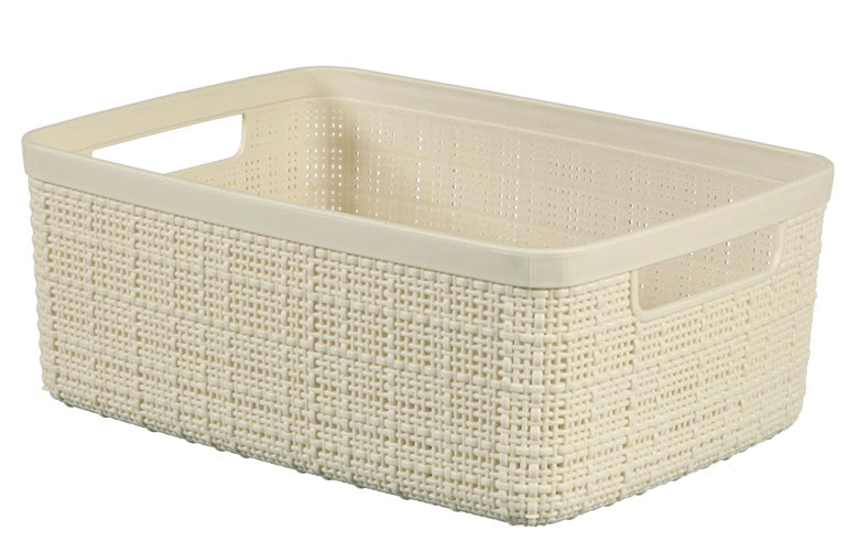 Pojemnik CURVER JUTE, 5 l, kremowy, 27×20×11 cm
