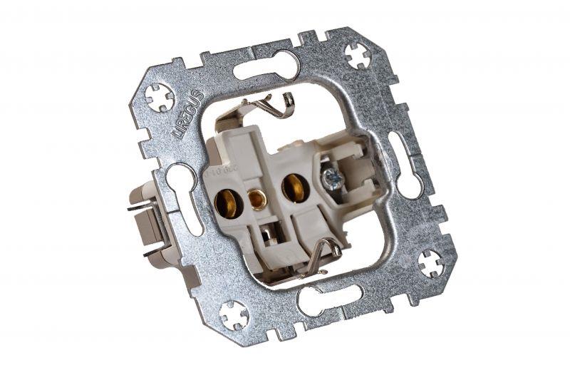 Kištukinis lizdas LIREGUS EPSILON, metalo spalvos, IP44