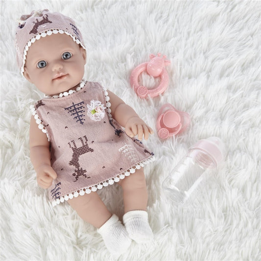 Žaislinė lėlė kūdikis, su priedais, 30 cm, ZJA215301