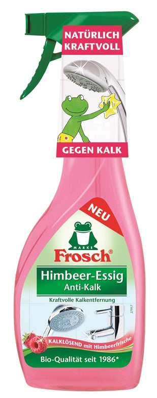 Kalkių valiklis FROSCH su aviečių actu, 500 ml