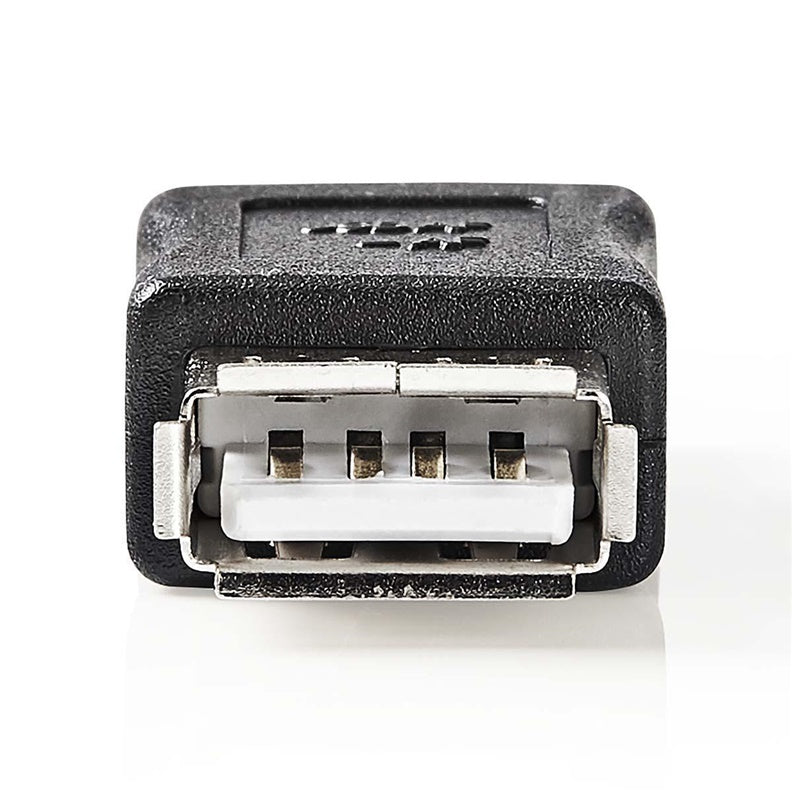 Adapteris NEDIS USB Type A F, USB Type A F, juodas