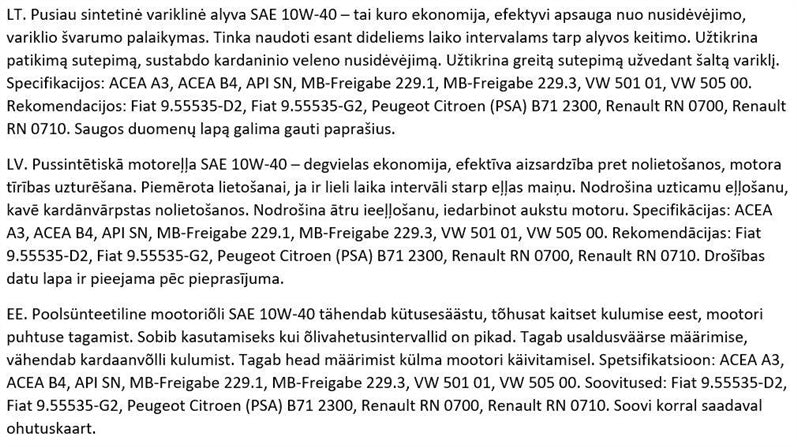 Olej silnikowy Liqui Moly Super Leichtlauf 10W-40, 1 l