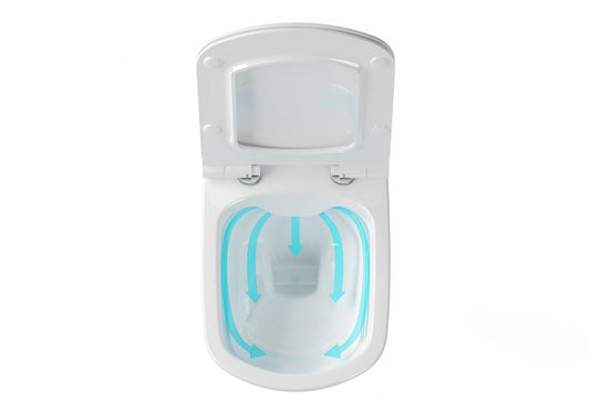 Miska wisząca WC z deską CLASSIC RIMOFF, 440×530 mm