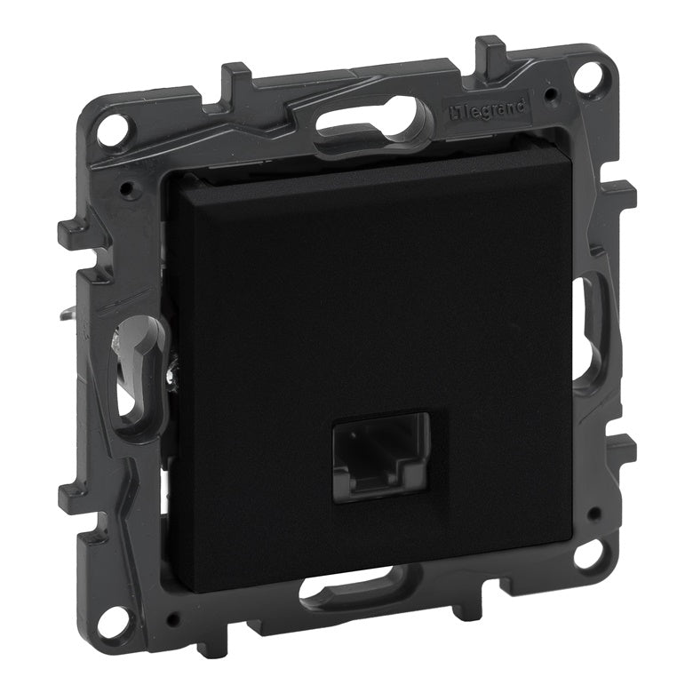 Gniazdo komputerowe LEGRAND NILOE STEP, CAT6, czarne