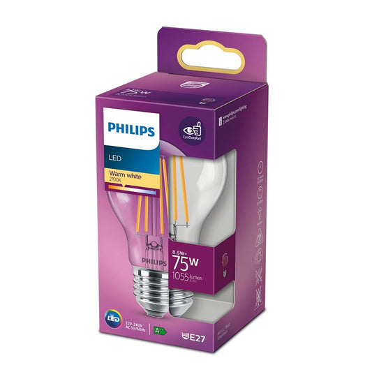 Lemputė Philips LED, A60, E27, 8,5 W, 1055 lm, 2700 K