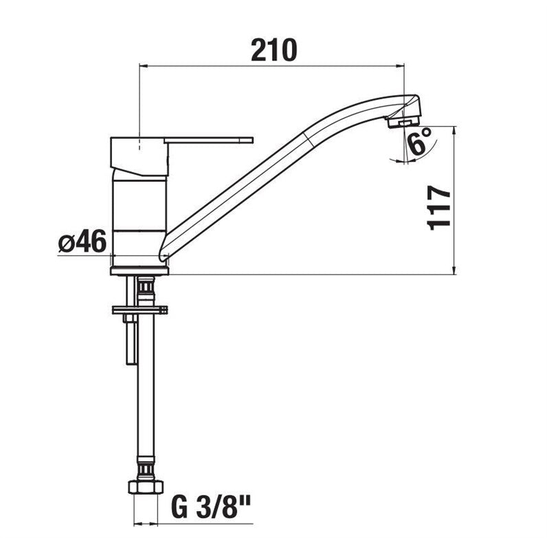 Bateria zlewozmywakowa JIKA LYRA SMART H3511Z10042301