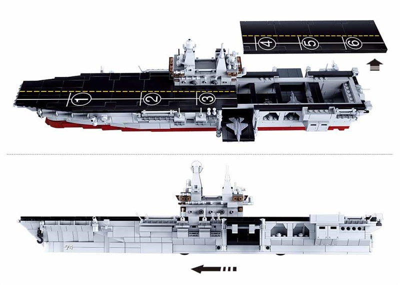 Konstruktor SLUBAN M38-B0699, okręt wojenny, 1088 części