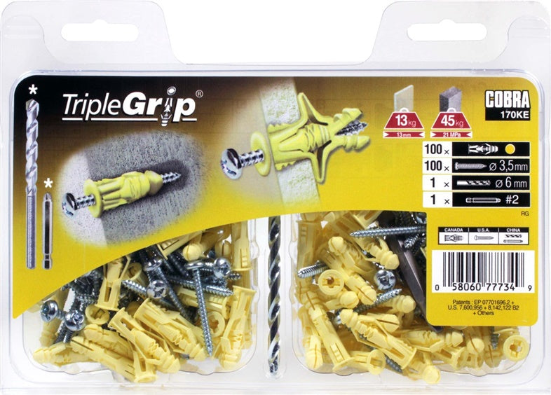 Įvarai GKP, 3,5 x 29 mm, plastikiniai, 100 vnt.