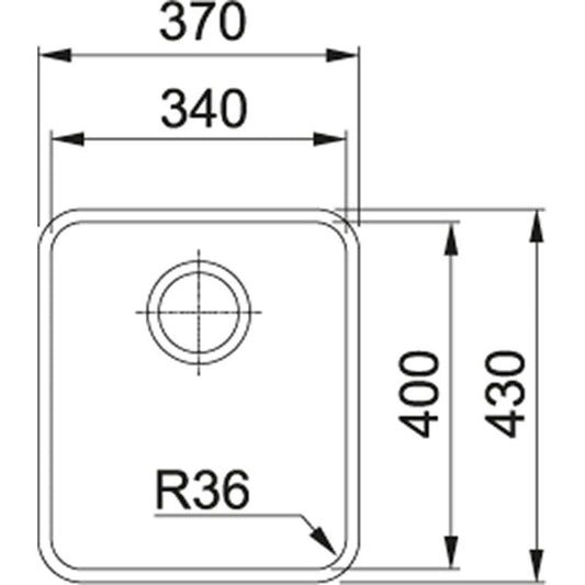 SINK STAINLESS STEEL ANTON 122.0336.885