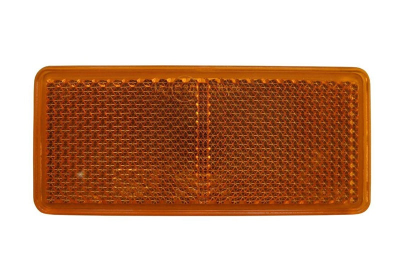 Żółty odblask samoprzylepny, prostokątny, 40x90 mm