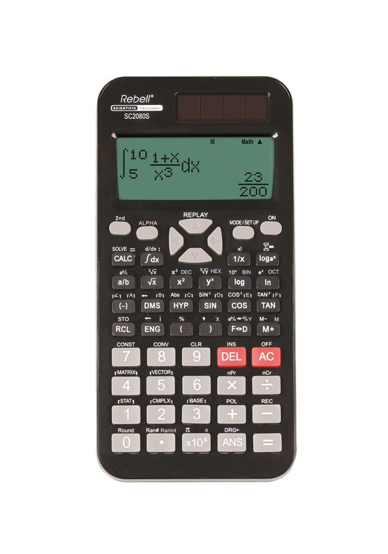 Mokslinis skaičiuotuvas SC2080, juodas