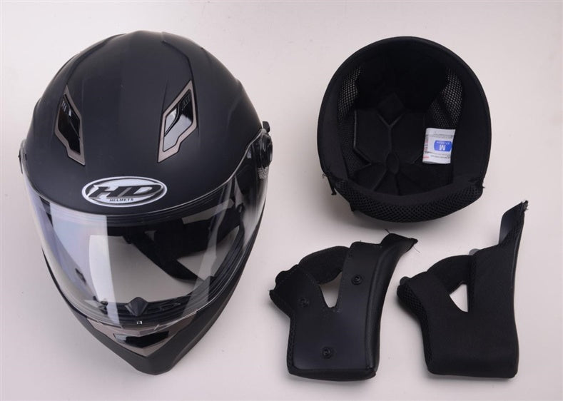 Kask motocyklowy HD-09B, rozmiar L, czarny