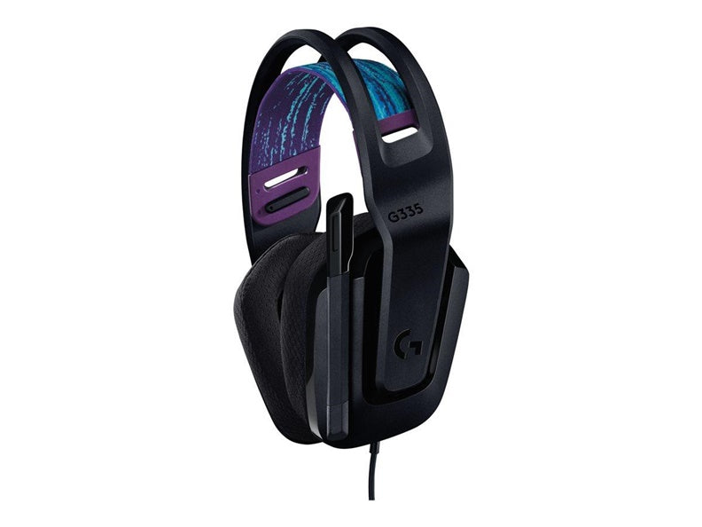 Laidinės žaidimų ausinės Logitech G335 Black, juodos