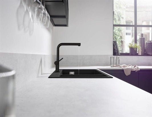 Bateria kuchenna Hansgrohe Talis M54 72808670, czarna
