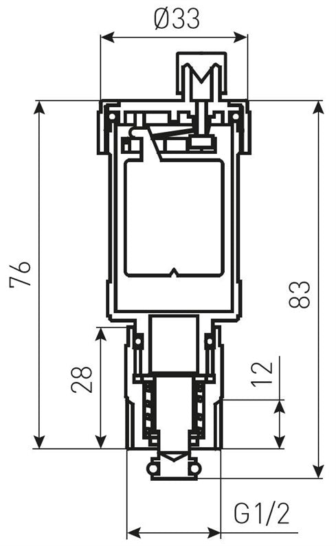 Zawór obniżający ciśnienie FERRO 1/2", automatyczny, rozbieralny